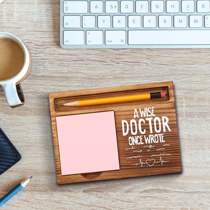 akeke Doctor Sticky Note Holder, Funny Doctor Gifts for Men, Women, Cute Male Doctor Thank You Appreciation Gifts, Doctor Office Desk Self-Stick Note Pad Holders GSH400 - Image 3